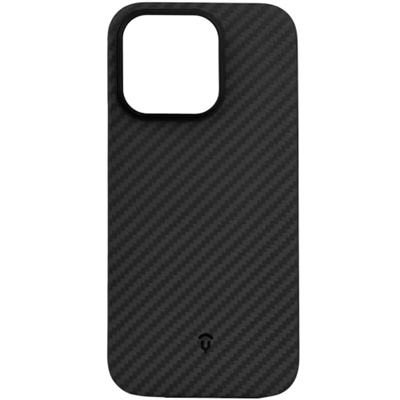 Чехол-накладка Asynora Magnetic aramid fiber для iPhone 16 Pro, кевлар, черный 10040 - фото 76