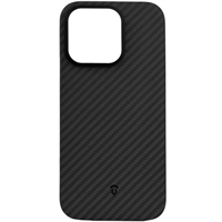 Чехол-накладка Asynora Magnetic aramid fiber для iPhone 16 Pro, кевлар, черный 10040